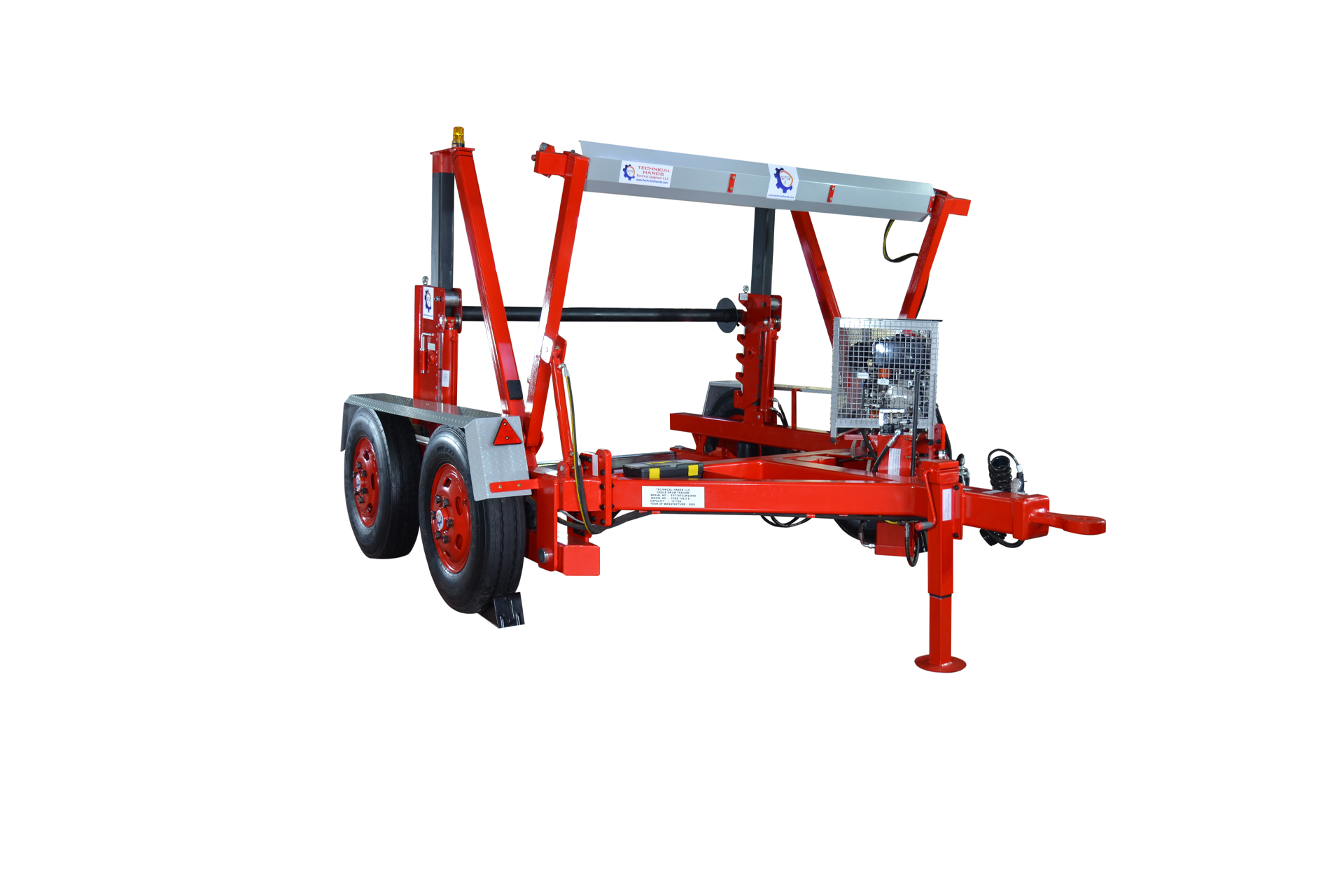 Cable drum trailer high quality